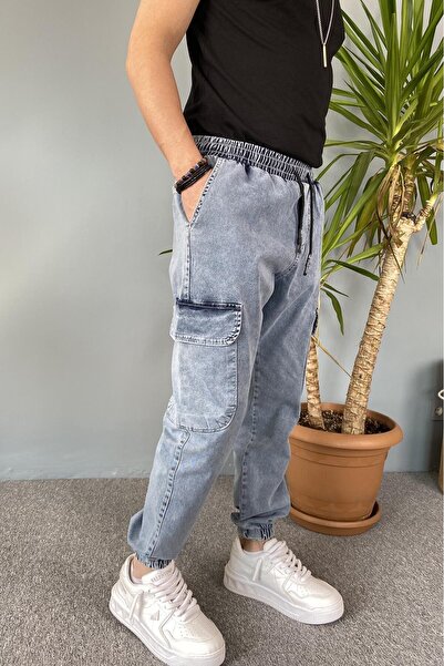 Alışveriş Sokağı Pantaloni Boyfriend Jogger cu buzunare cargo