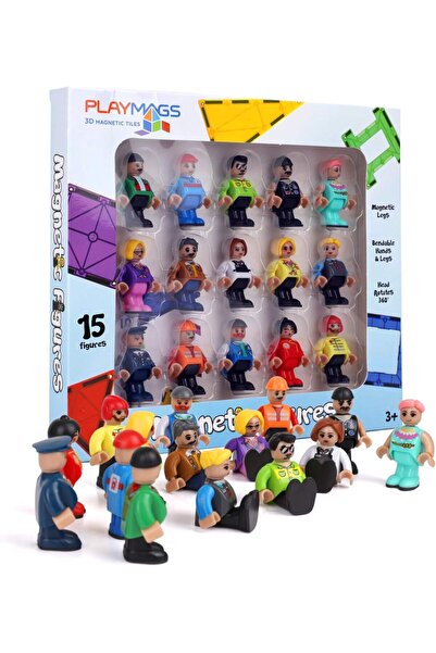 Playmags Manyetik Figürler I 15 Parçalı Set