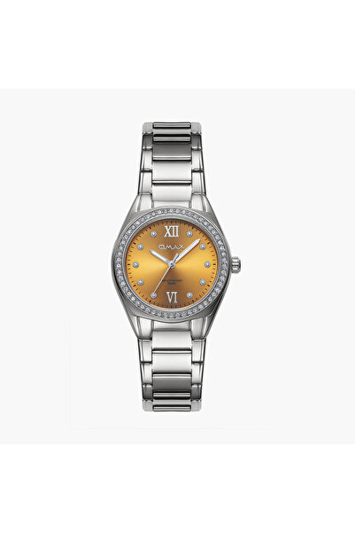 Omax Women's 36MM Silver Analog Metal Strap Watch | 00JAS016I009