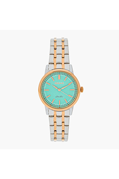 Omax Women's Gold and Silver Analog Wrist Watch 00ACB104N004