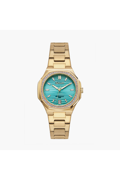 Omax Women's 42MM Gold Analog Metal Strap Watch | 00BFD006D004