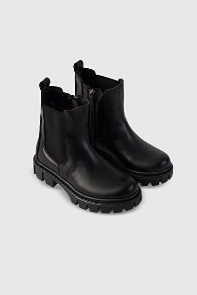 Panço Kız Çocuk Siyah Bot