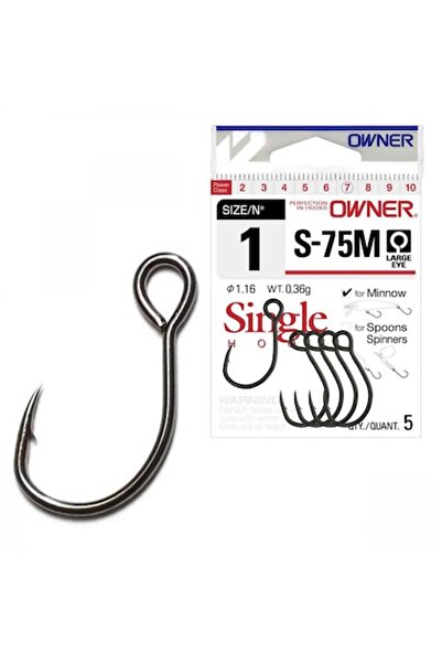 Mimteam Owner S-75M Hook No.20 Minnow (with eye) for Predator Fishing