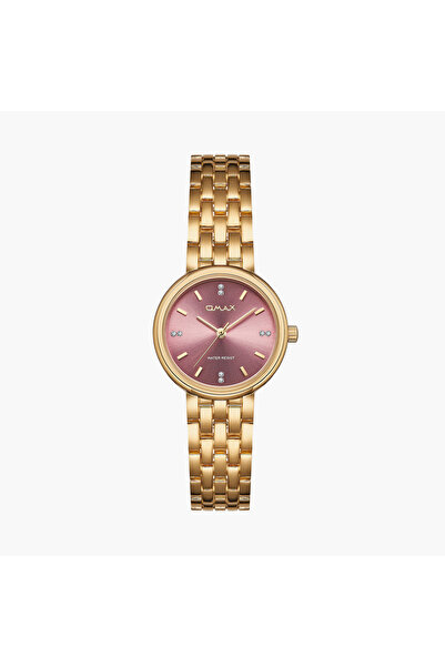 Omax Women's 28MM Gold Analog Metal Strap Watch | UT-DS006GM1I