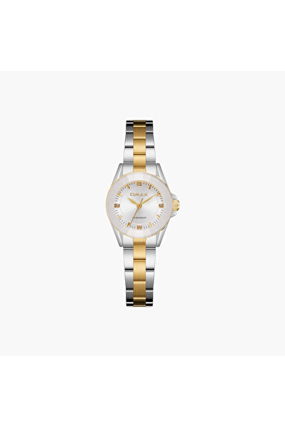 Omax Two-Tone Metal Women's Analog Watch