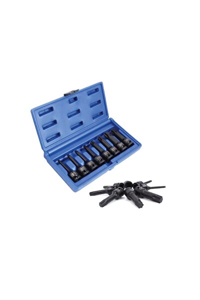 ASTA Set chei tubulare de impact tip torx, T30 - T80 1/2", 8 piese,