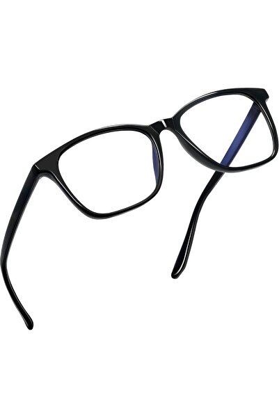 Joopin TR90 Square Blue Light Glasses, Clear Lenses, Unisex