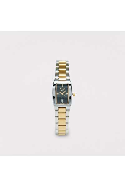 Omax Women's Silver & Gold Stainless Steel Strap Analog Wristwatch - 00CFD024N002