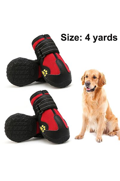 OEM 4pcs Set Dog Boots,waterproof Dog Shoes,dog Booties With Reflective Ve