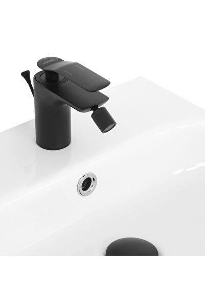 Maison Mex Baterie bideu, MOONI, L.13 H.12 cm negru