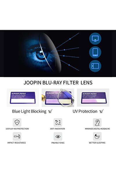 Joopin Blue Light Blocking Round Glasses for Men & Women