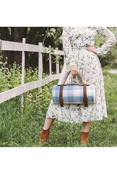 Saharaz سجادة نزهة كبيرة جدًا 200*200 سم، بطانية نزهة قابلة للطي والحمل، مثالية للشاطئ والتخييم على العشب