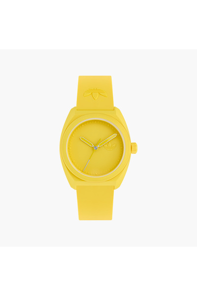 adidas ساعة يد صفراء تناظرية مصنوعة من البولي يوريثان الحيوي | AOST24054