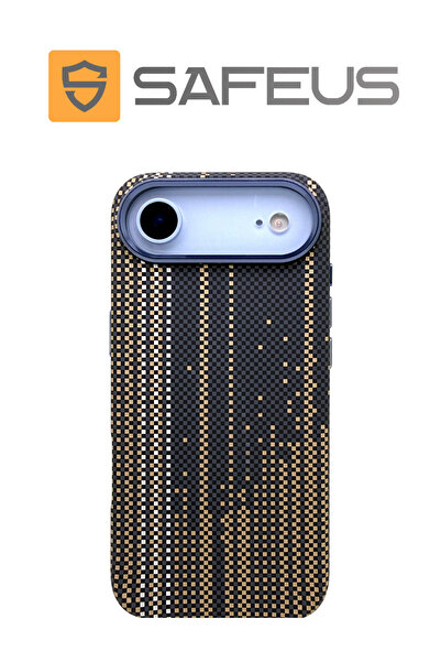 SAFEUS حافظة آيفون 17 من ألياف الكربون مع ميزة MagSafe، حافظة صلبة مقاومة للص...