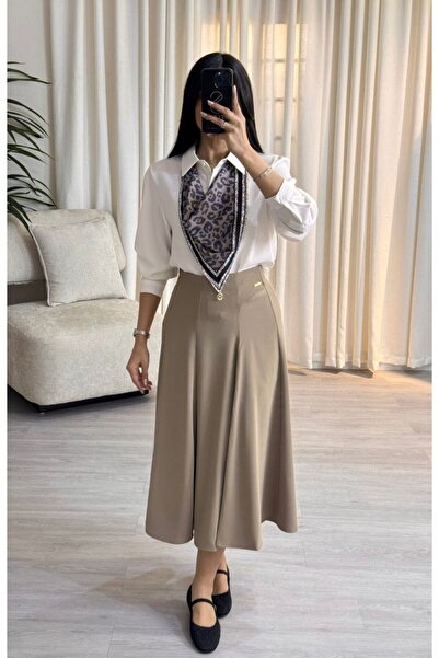 SELSAL Skirt and blouse set with shawl