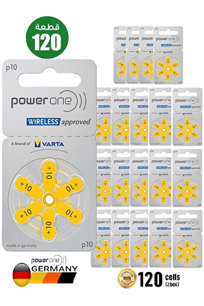 powerone Power One P10 Germany Original High-Level Hearing Aid Battery 1.45V ...
