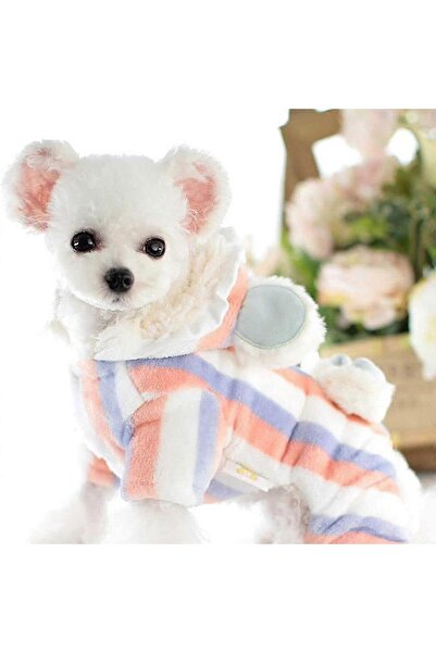 OEM Benobby kids Rainbow Pet Clothes For Dog Pajamas Coat Cat Jumpsuit Velvet Doggie