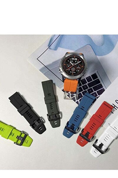 Generic Silicone Watch Strap 22mm Compatible with Garmin Fenix, Forerunner, Approach (White)