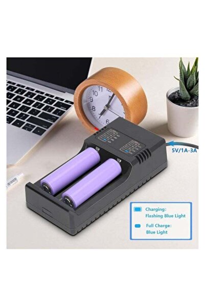 Generic Universal 18650 USB Fast Charger for 3.7V Li-ion Batteries (10440–26650)