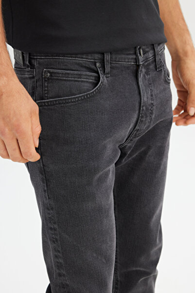 Lee Luke Cotton Slim Tapered Fit Low Waist Skinny Leg Jeans Men's Denim Pants Ml719Izhl 001