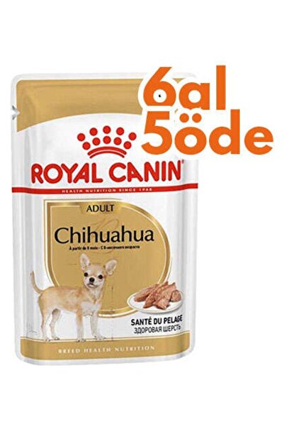 Royal Canin Pouch Chihuahua Irkı Özel Yaş Köpek Maması 85 gr - 6 Al 5 Öde