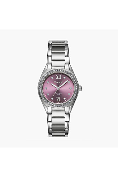 Omax Women's 36MM Silver Analog Metal Strap Watch | 00JAS016I00C