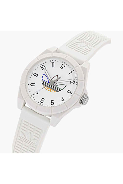 adidas White Analog Plastic Strap Watch | AOST24570
