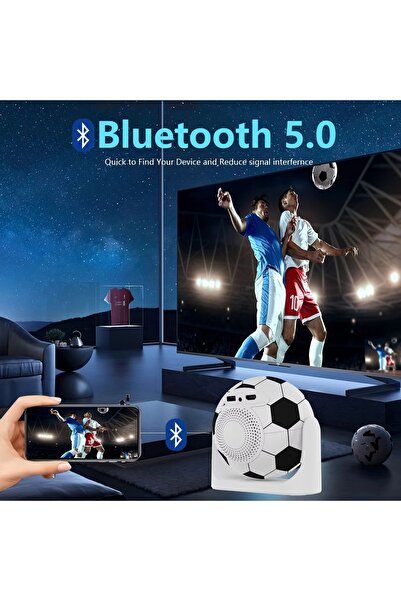 Generic JY360 Mini Ball Smart Projector Auto Focus 4/5G Wifi 1+8GB Android 13 Multimedia Portable Projector