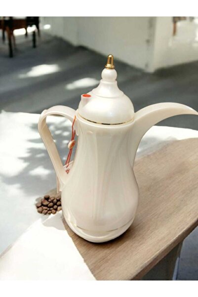 Alsaif Gallery A luxurious thermal Arabic coffee pot for keeping drinks hot, with a classic and elegant design, perfect for everyday hospitality. 1-liter size.