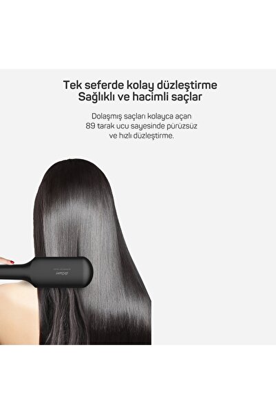 Arzum Superstar Touch Saç Düzleştirici Fırça Siyah - AR5068