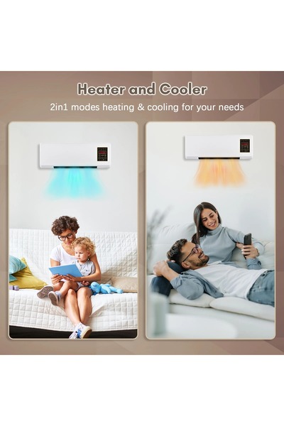 Teknova Teknova Fan Heater and Clothes Dryer, 2 in 1 function, 2000W, Portable, Thermostat, LED Display