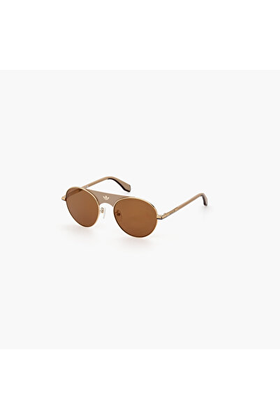 adidas Originals 54MM Brown Mirror Oval Sunglasses OR009231G54