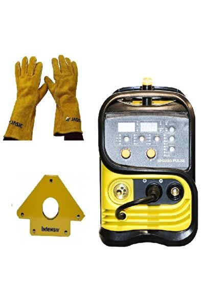 INTENSIV Aparat de sudură MIG/TIG/MMA, 200A, 5 accesorii, 230V, Galben