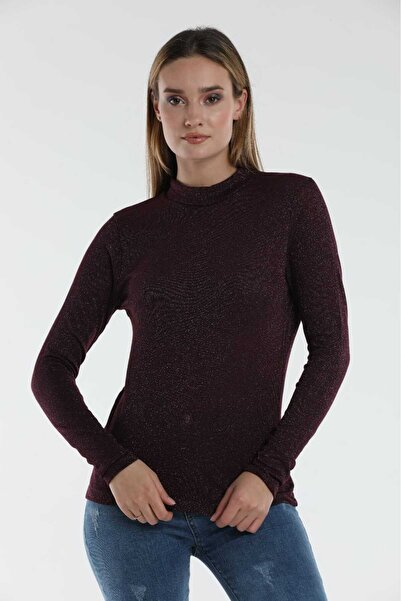 WE AND ME Women's Silvery Basic Knitwear Body Thin Fabric