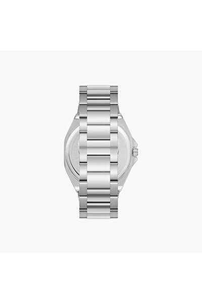 Omax Silver Stainless Steel Men's Watch