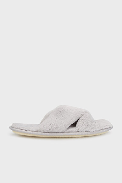 Lela Papuci cu textura moale din pluș încrucișat, pachet de 2 papuci 6722001S2