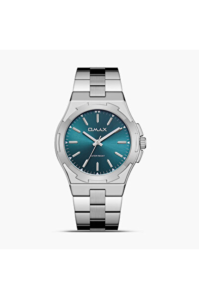 Omax Men's 40MM Silver Analog Metal Strap Watch | SQ-AS001P63I