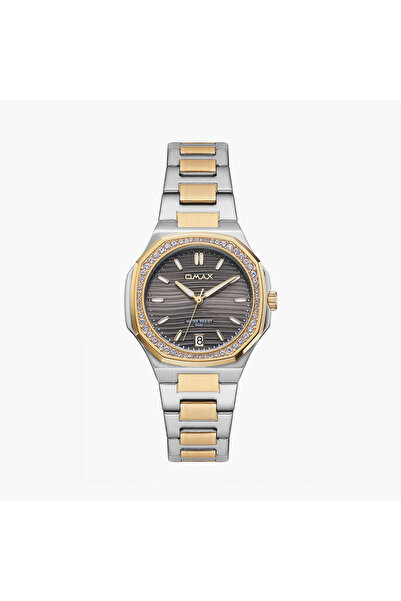 Omax Women's 42MM Dual Tone Analog Metal Strap Watch | 00BFD006A007