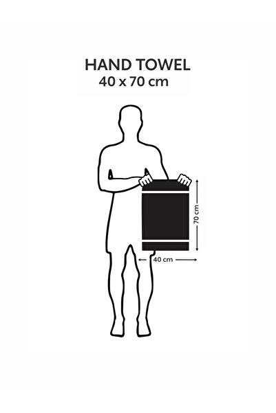 Donetella 6 - Pcs Premium Hand Towels (40x70cm) 600 GSM 100% Combed Cotton