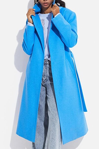 Suziş ΓΥΝΑΙΚΕΙΟ ΠΑΛΤΟ ΜΠΛΕ ΖΩΝΗΣ PREMIUM 9350