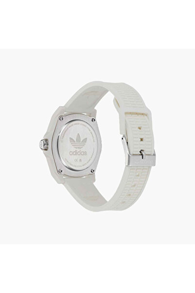 adidas White Analog Plastic Strap Watch | AOST24570