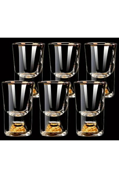 Atay Garage 6 Pcs 0.5Oz/15Ml Premium Crystal Shot Glasses Elegant Shot Glasse...