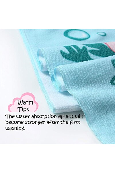 Generic Kids Hooded Poncho Beach Towel, Microfiber Bath Robe for Boys & Girls - Mermaid Pink