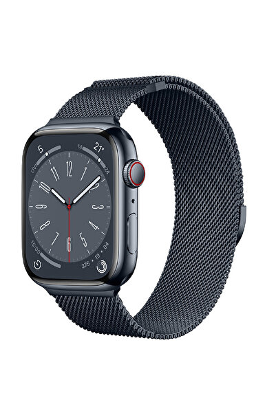 HYPERSOFT Stainless Metal Milano Band Compatible with Apple Watch 3-4-5-6-7-8-9-10-Se All Series 42-44-45-49 mm