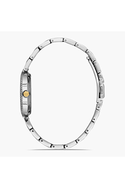 Omax Women Silver & Gold Strap Analog Watch - 00JSS004N002