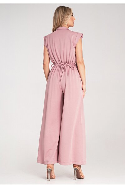 Figl Women's long summer jumpsuit – Pink M1190 L/XL