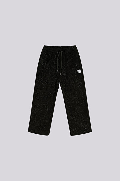 Tyess Girl Black Tracksuit Bottom