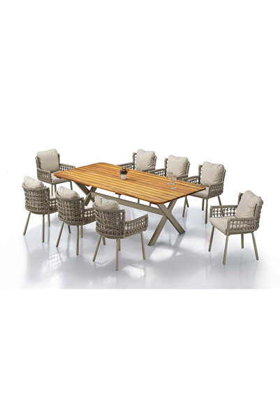 Boline Mobilya Milano Bahçe Yemek Takımı - 6’lı / 8’li / 10’lu Kişilik