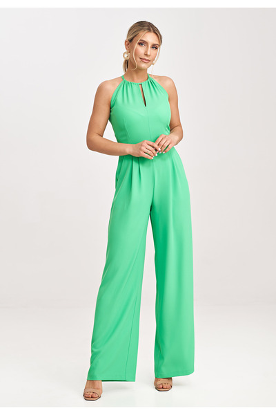 Figl Elegant women's wedding jumpsuit, green M1023, size L/XL
