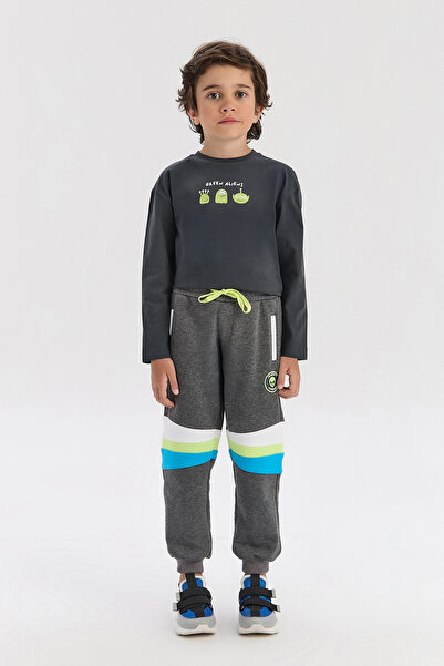 Nebbati Boy Anthracite Tracksuit Bottom